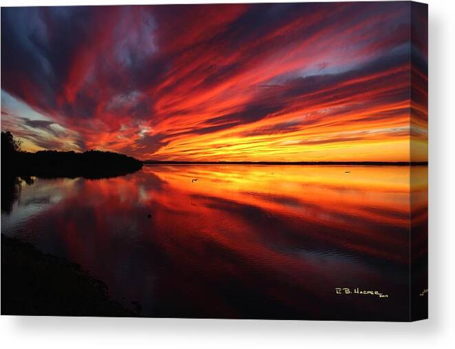 Champlain Canvas Print featuring the photograph Missisquoi Sunset #6 by R B Harper