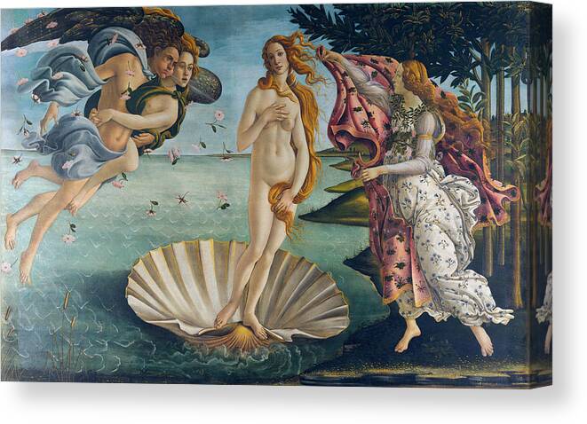 Painting Sea Shell Goddess Birth Venus Botticelli Framed Wall Art Print