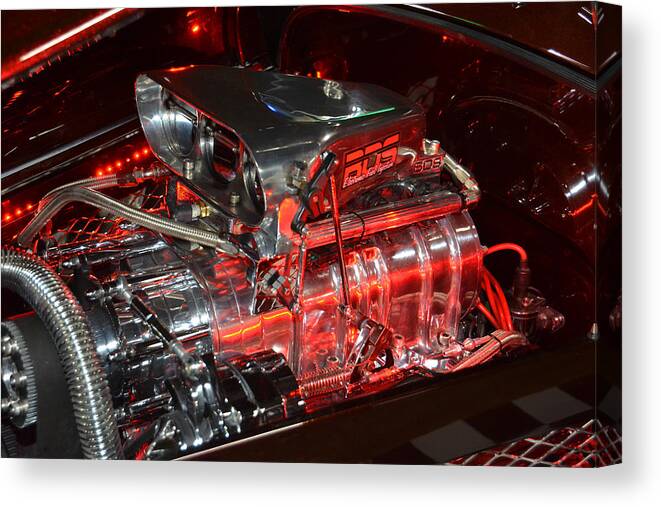 Motor Canvas Print featuring the photograph 850 Horse Power by Mike Martin