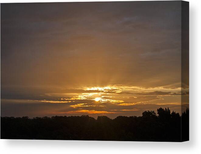 Sunrise Canvas Print featuring the photograph A New Day - Sunrise in Texas by Todd Aaron
