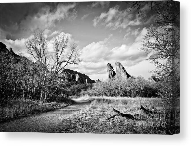 Roxborough State Park Canvas Print featuring the photograph A Surreal Walk by Cheryl McClure