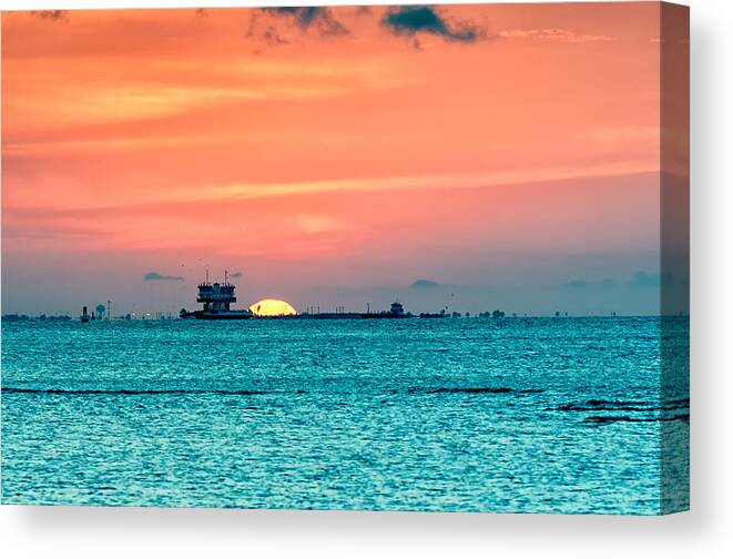 Beautiful Sunset Canvas Print featuring the photograph A Texas Sunset by Victor Culpepper