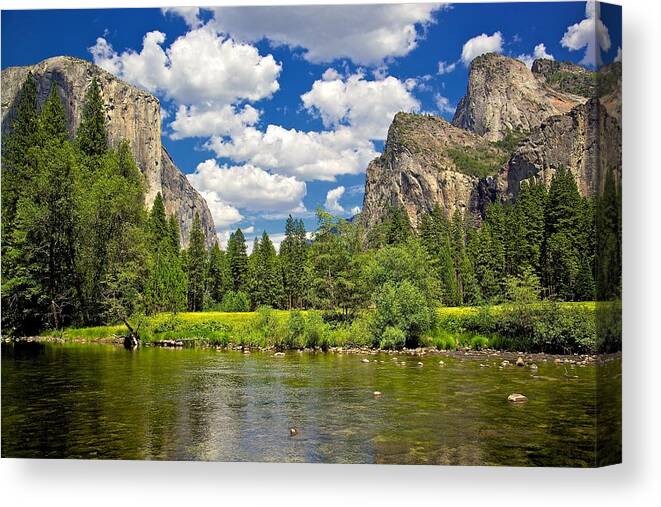 Yosemite Canvas Print featuring the photograph A View of Yosemite by Joseph Urbaszewski