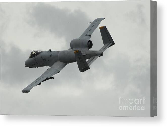 A10 Canvas Print featuring the photograph A10 Warthog by Airpower Art
