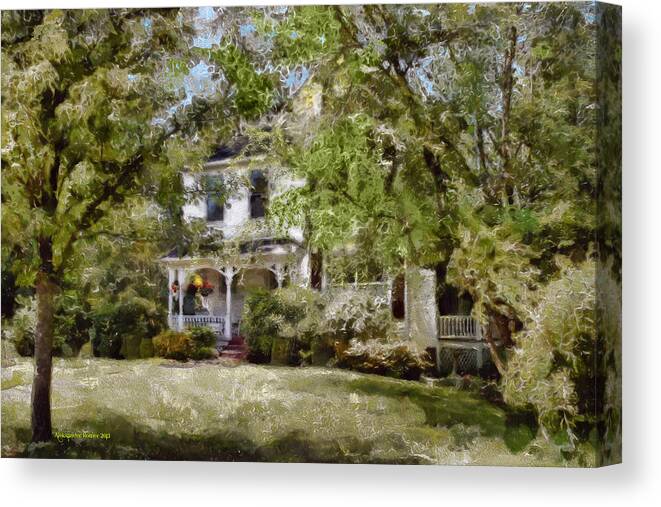 Victorian House Canvas Print featuring the photograph Abode #4 by Aleksander Rotner