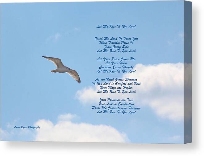 Sky Canvas Print featuring the digital art Above the Clouds by Lorna Rose Marie Mills DBA Lorna Rogers Photography