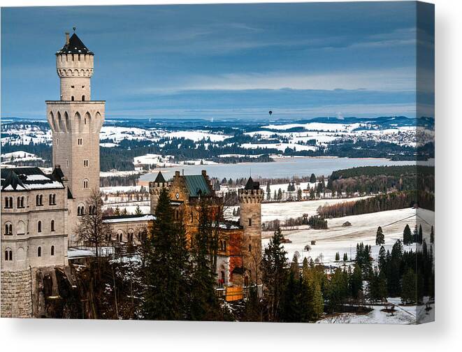 Castle Canvas Print featuring the photograph Above the Valley by Jim Southwell