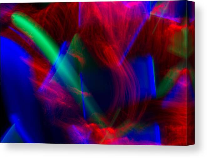 Photographic Light Painting Canvas Print featuring the photograph Abstract 30 by Steve DaPonte