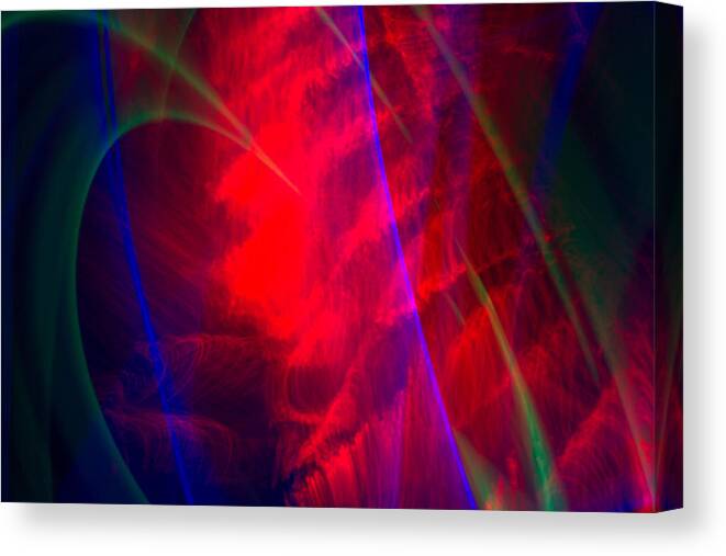 Photographic Light Painting Canvas Print featuring the photograph Abstract 32 by Steve DaPonte