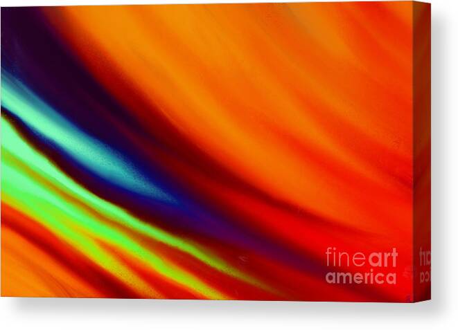 Abstract Colors Canvas Print featuring the painting Abstract Colors II by Anita Lewis