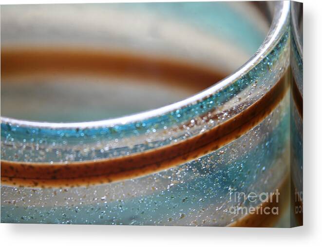 Glass Canvas Print featuring the photograph Abstract in glass by Lynn England