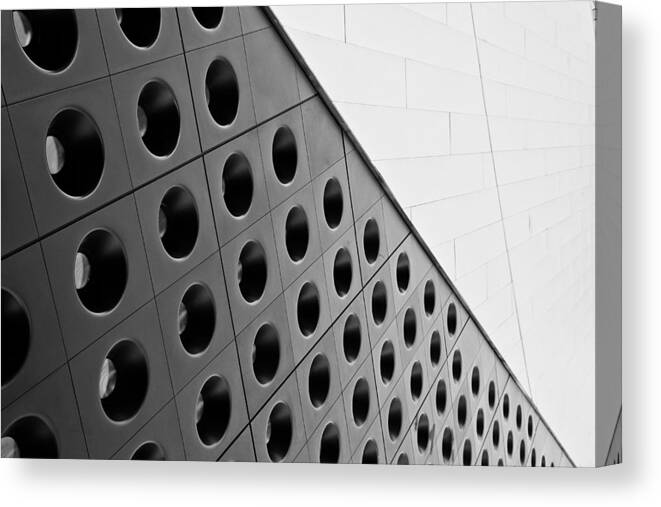 Windows Canvas Print featuring the photograph Abstract Las Vegas by Niels Nielsen