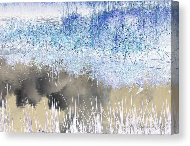 Marsh Canvas Print featuring the photograph Abstract Marsh by Natalie Rotman Cote