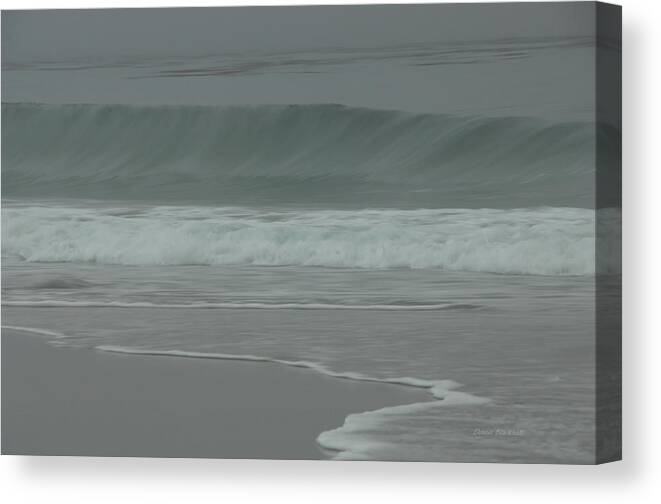 Ocean Canvas Print featuring the photograph Abstract Motion by Donna Blackhall