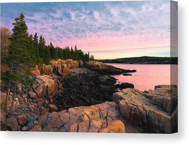 Acadia National Park Canvas Print featuring the photograph Acadia Sunrise by Dennis Kowalewski