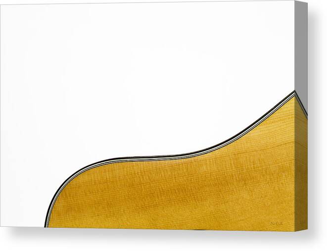 Guitar Canvas Print featuring the photograph Acoustic Curve by Bob Orsillo
