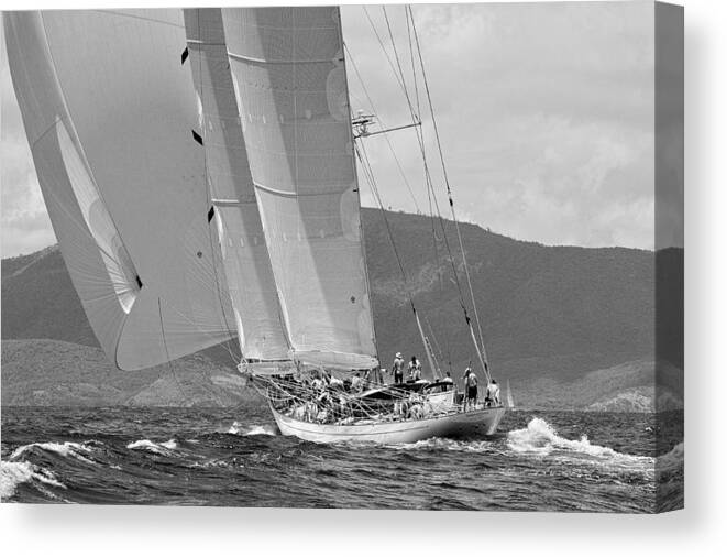 B&w Canvas Print featuring the photograph Acres of canvas by Gary Felton