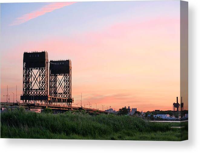 Hackensack River Canvas Print featuring the photograph Across the Meadowlands by JC Findley