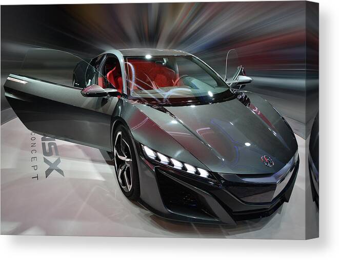 Acura Canvas Print featuring the photograph Acura NSX Concept 2013 by Dragan Kudjerski