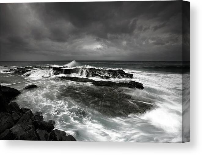 Surf Canvas Print featuring the photograph After The Storm by Mel Brackstone