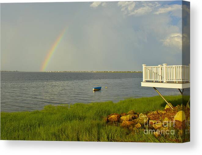 Rainbow Canvas Print featuring the photograph Aftermath by Alice Mainville
