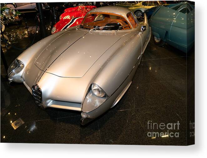 Transportation Canvas Print featuring the photograph Alfa Romeo BAT 9 DSC02651 by Wingsdomain Art and Photography