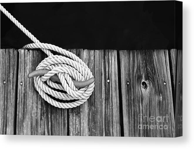 Dock Canvas Print featuring the photograph All Secured by Jayne Carney