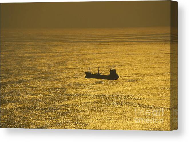 Seascape Canvas Print featuring the photograph Alone in the Pacific Ocean by James Brunker