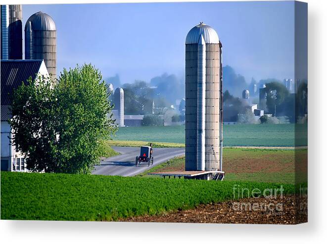 Amish Canvas Print featuring the photograph Amish Country by Dyle  Warren