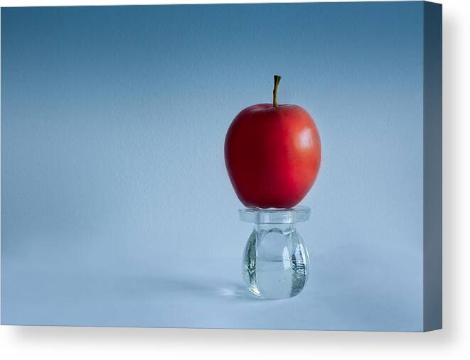 Apple Canvas Print featuring the photograph An apple a day by Elvira Pinkhas