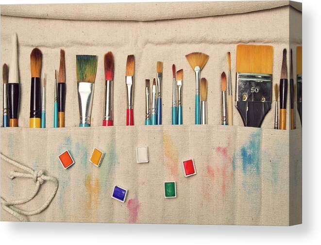 Dublin Canvas Print featuring the photograph An Artists Tools by Image By Catherine Macbride