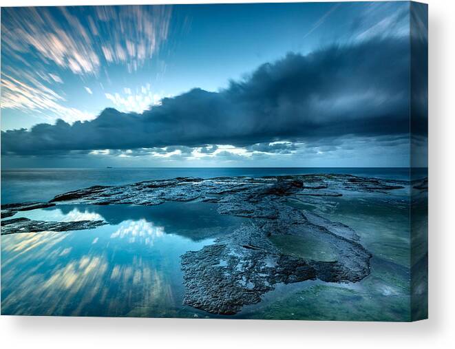 North Avalon Canvas Print featuring the photograph An Ocean Crater by Mark Lucey