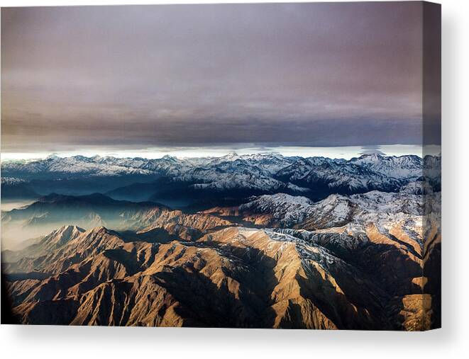 Scenics Canvas Print featuring the photograph Andes, East Of Santiago Chile by Matt Mawson