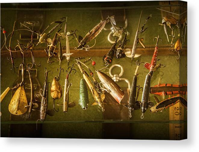 Antique Fishing Lures Canvas Print