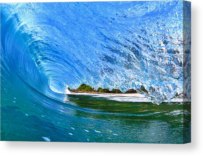 Surf Canvas Print featuring the photograph Aqua Blue by Gregg Daniels 