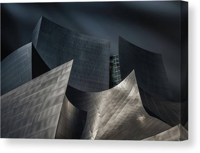 Architecture Canvas Print featuring the photograph Archigraph by Mathilde Guillemot