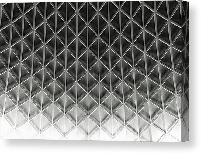 Architectural Feature Canvas Print featuring the photograph Architectural Feature, Close-up by Norman Posselt
