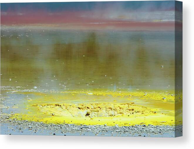 Scenics Canvas Print featuring the photograph Artists Palette, Waiotapu by Oliver Strewe