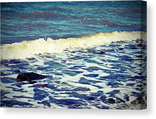 As The Tide Goes Out Canvas Print featuring the photograph As The Tide Goes Out by Christina Ochsner