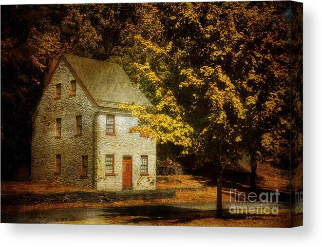 House Canvas Print featuring the photograph As The World Passes By by Lois Bryan