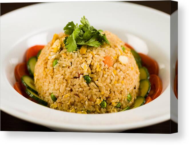 Asian Canvas Print featuring the photograph Asian Fried Rice by Raul Rodriguez