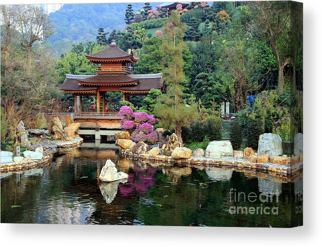 Forest Canvas Print featuring the photograph Asian garden by Amanda Mohler