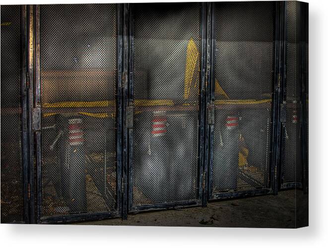 Astrodome Gates Canvas Print featuring the photograph Astrodome Gates by David Morefield