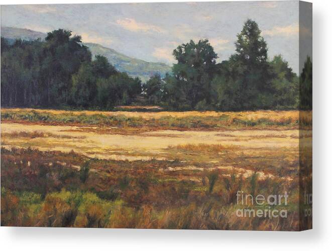 August Meadow Canvas Print featuring the painting August Meadow by Gregory Arnett