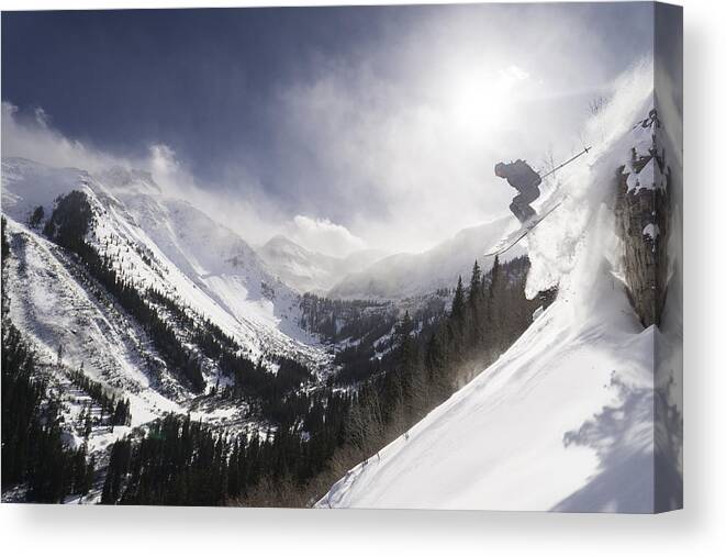 Skiing Canvas Print featuring the photograph Australian Dave by D Scott Clark