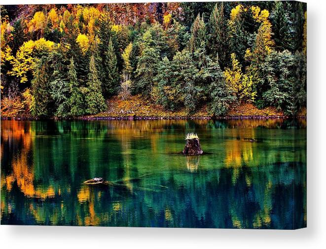 Diablo Canvas Print featuring the photograph Autumn Jade by Benjamin Yeager