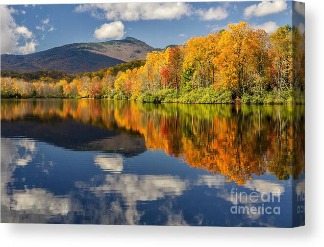 Price Lake Canvas Print featuring the photograph Autumn Reflects by Anthony Heflin