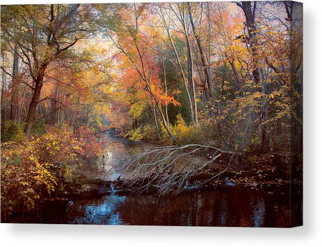 Autumn. Season Canvas Print featuring the photograph Autumns Afternoon by John Rivera