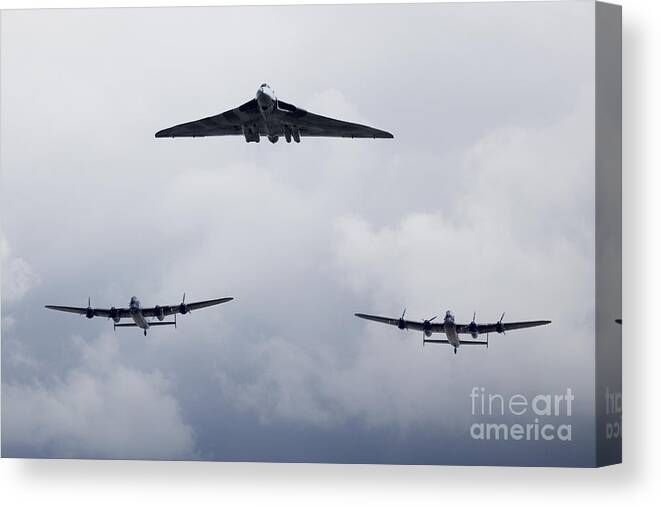 ‪avro Canvas Print featuring the digital art Avro Day by Airpower Art