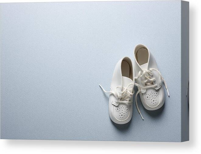 Part Of A Series Canvas Print featuring the photograph Baby Shoes by Christine Balderas